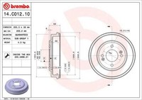 2X Brembo 14.C012.10 Bremstrommel