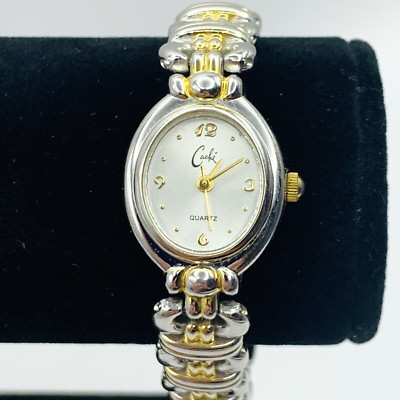 Cache Womens Two Tone Link Bracelet Ladies Wristwatch Quartz | eBay