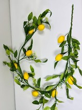 Artificial Lemon Garland 5ft  Summer Greenery Vine  Wedding Table Decor