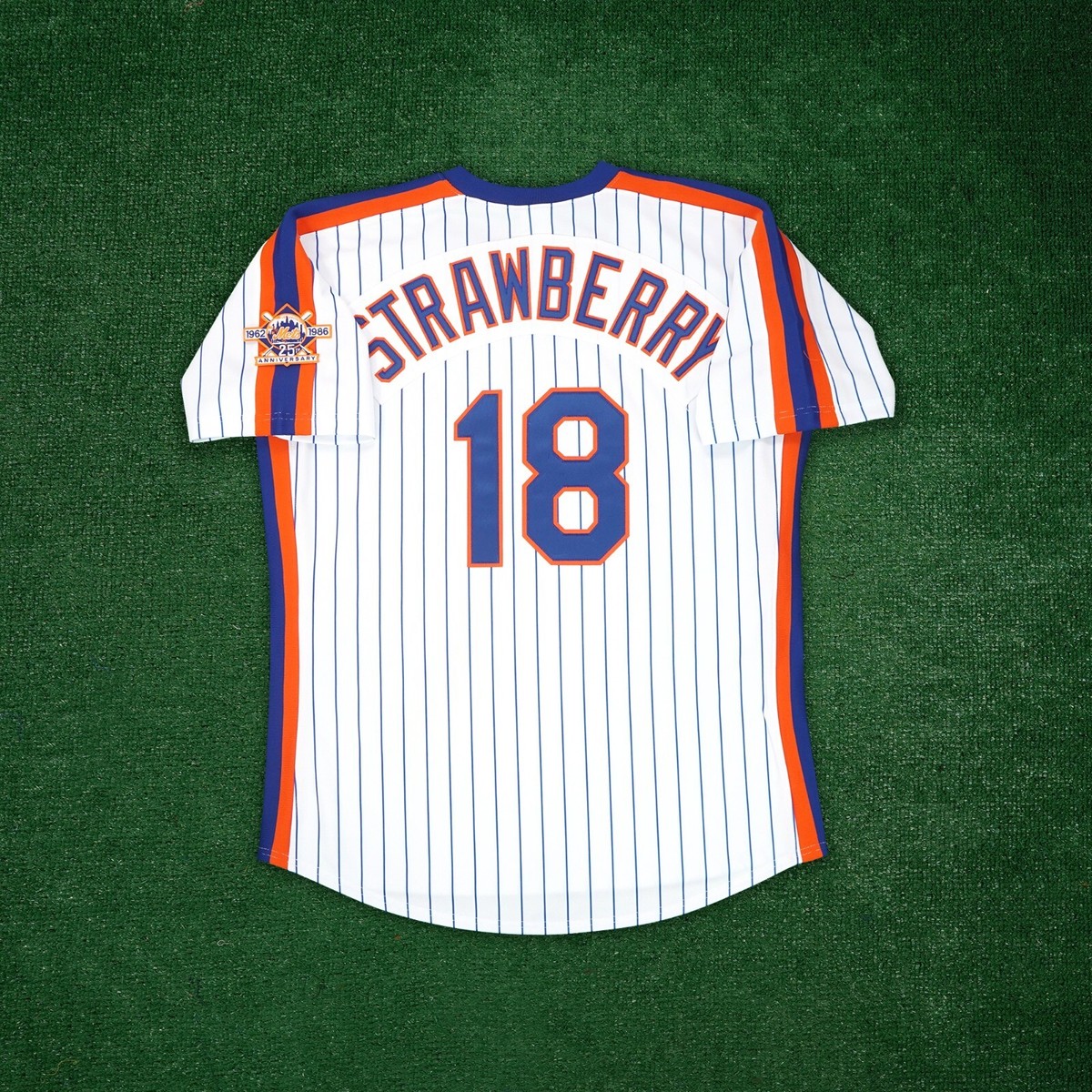 Darryl Strawberry 1986 New York Mets Home Cooperstown Men's Jersey