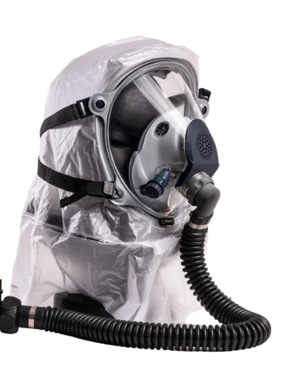 Masque à gaz saphir Supergum avec PAPR 45L - convient aux 13
