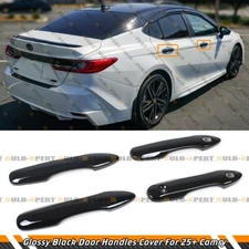 For 25-26 Toyota Camry LE XLE SE XSE Gloss Black Door Handle Cover Trim Set 4pc