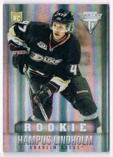 2013-14 PANINI TITANIUM HAMPUS LINDHOLM ROOKIE 33/47 ANAHEIM DUCKS #250