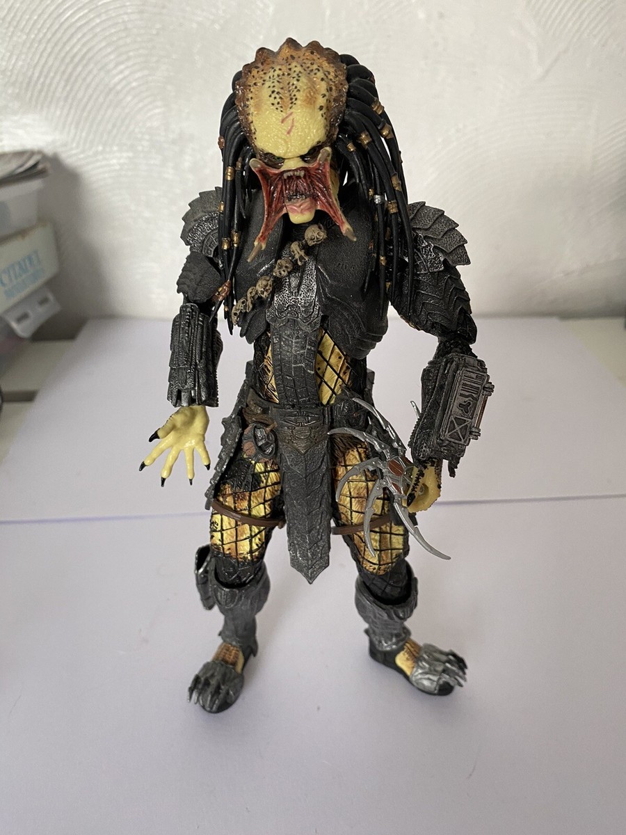 NECA AVP Scar Predator 7” Figure Unmasked Alien Vs Predator
