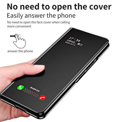 For Samsung Galaxy Z Fold5, Smart View Flip Full Screen Touch Mirror Case Cover