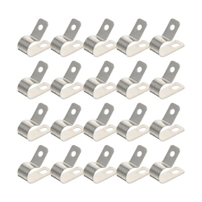  20 Pcs R Type Clamp Cord Organizer Buckle Cable Fixing Clip The Wire