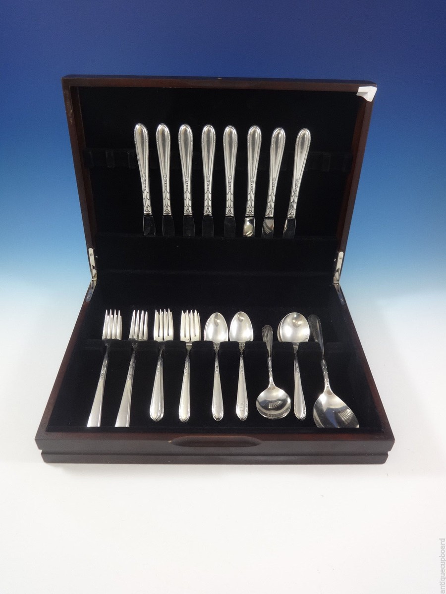 Heiress by Oneida Sterling Silver Flatware Service For 8 Set