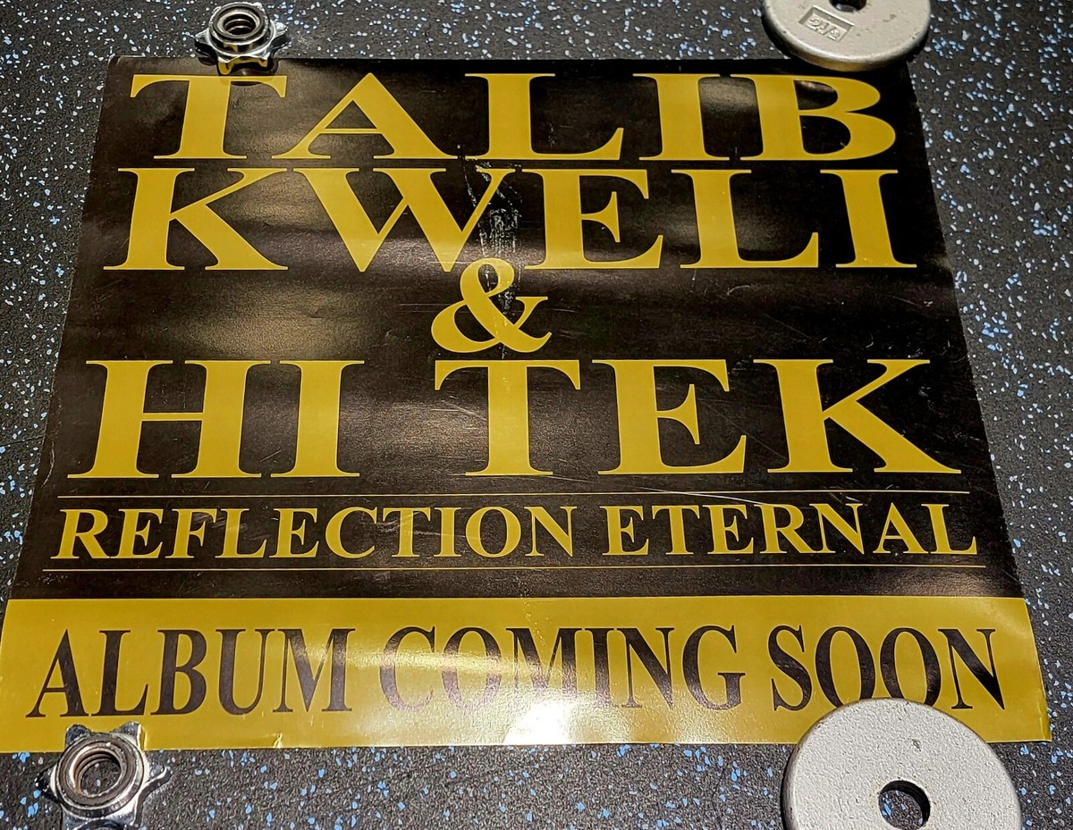 RARE VINTAGE HIP HOP TALIB KWELI HI TEK PROMO POSTER REFLECTION