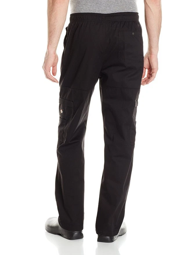 Dickies Chef Double Zip Cargo Pants with Elastic Waist and Drawstring DC202 - Image 2 of 2