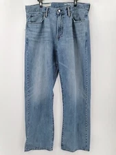 Gap Jeans Mens Adult Size 36x34 Blue Denim Straight Relaxed 100% Cotton