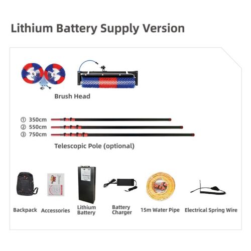 ZNZHNSI Solar Panel Cleaning Brush,Dual head brush + Roller brush,Switching fast - Picture 20 of 24