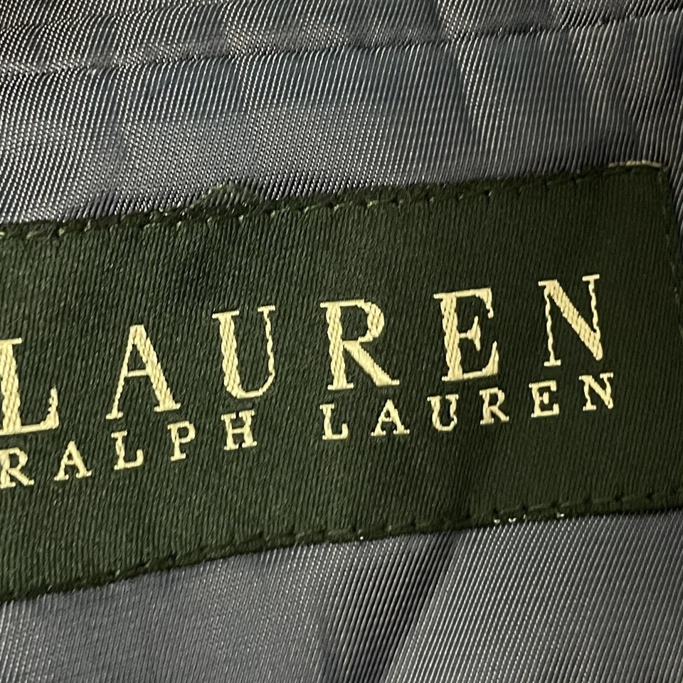 Abrigo Deportivo Ralph Lauren Acero Azul Plata PIEL DE TIBURÓN Chaqueta Blazer Rayón MODERNO Foto 4 de 4