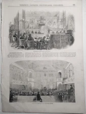 1852  Massachusetts Legislature : Senate Chamber & Hall of Representatives