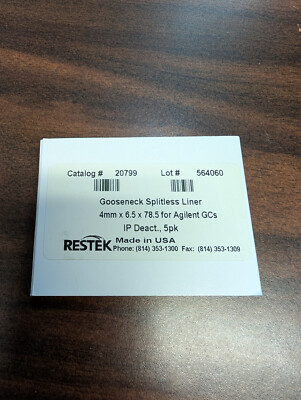 restek gooseneck splitless liner
