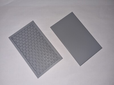 Gamescape3D - Base Square Blank 50x100mm - 2 Stück