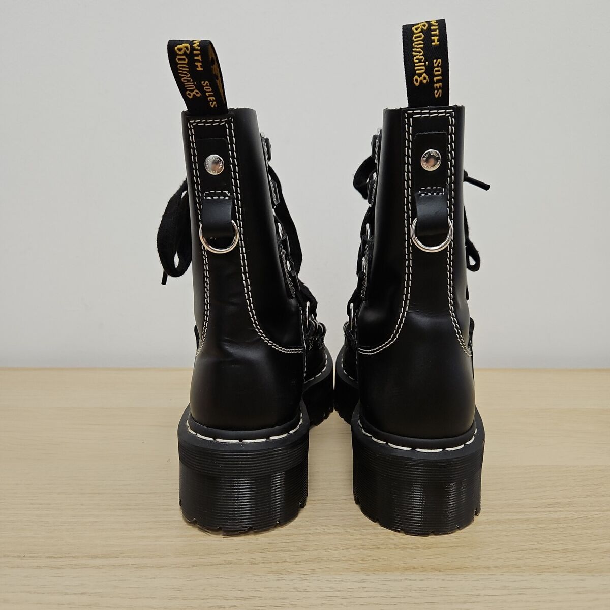 Dr Martens Jadon XL Max Platform Chunky Black Smooth Leather Dr Martens Jadon XL Max Platform Chunky Black Smooth Leather