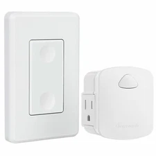DEWENWILS Wireless Light Switch Remote Control Outlet 15 AMP Heavy Duty Whlte