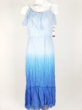 AGB Women's Dress Size S Blue Spaghetti Strap Summer Beach Wear New