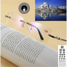 Anti Blaulicht Student Metall Fernbrille Ersatzbrille Kurzsichtig -1.00 bis -4.0