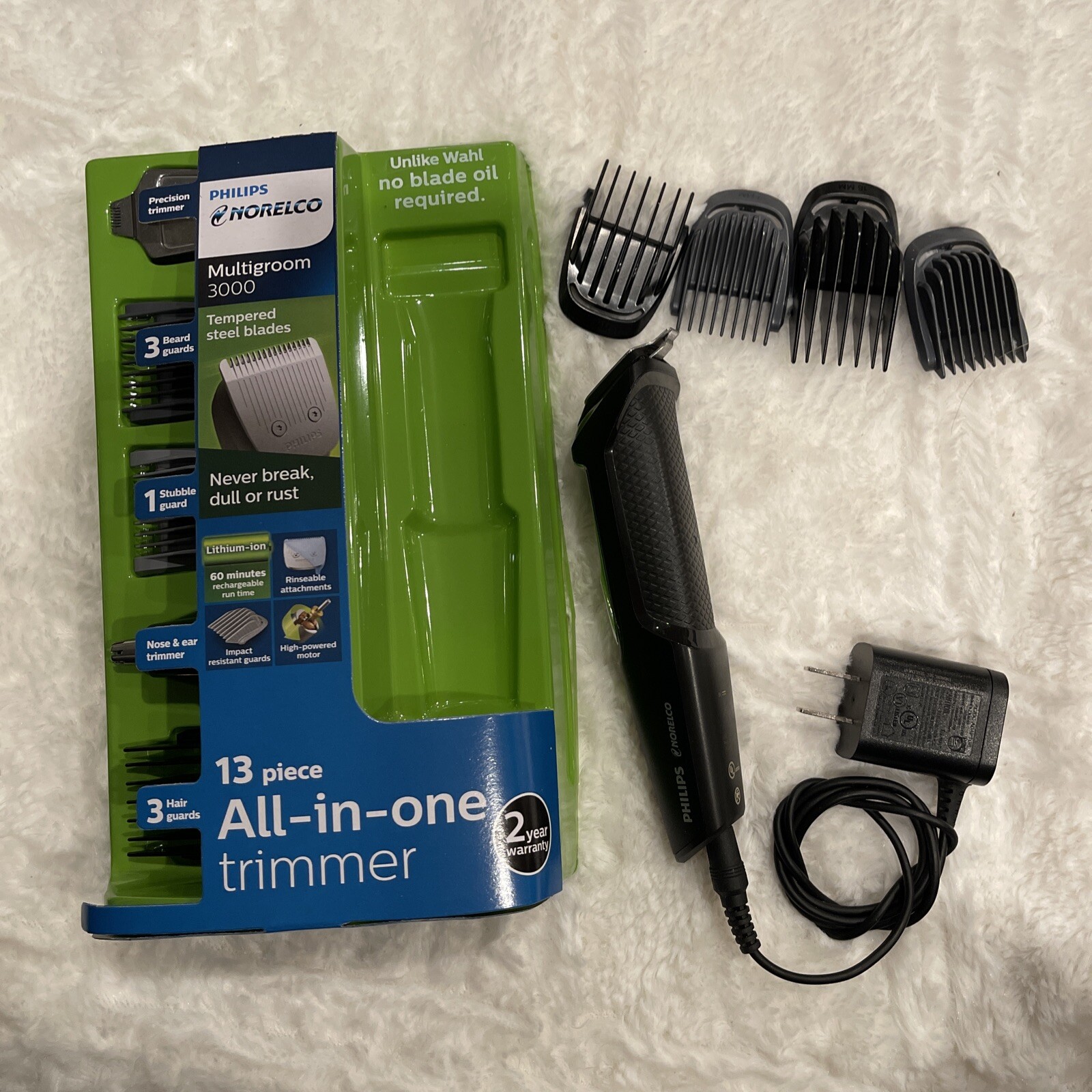 Philips Norelco Multigroom 3000 Multipurpose Trimmer NOT WORKING for parts only