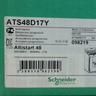 one New snd Soft Start ATS48D17Y ATS48D17Y Fast Ship
