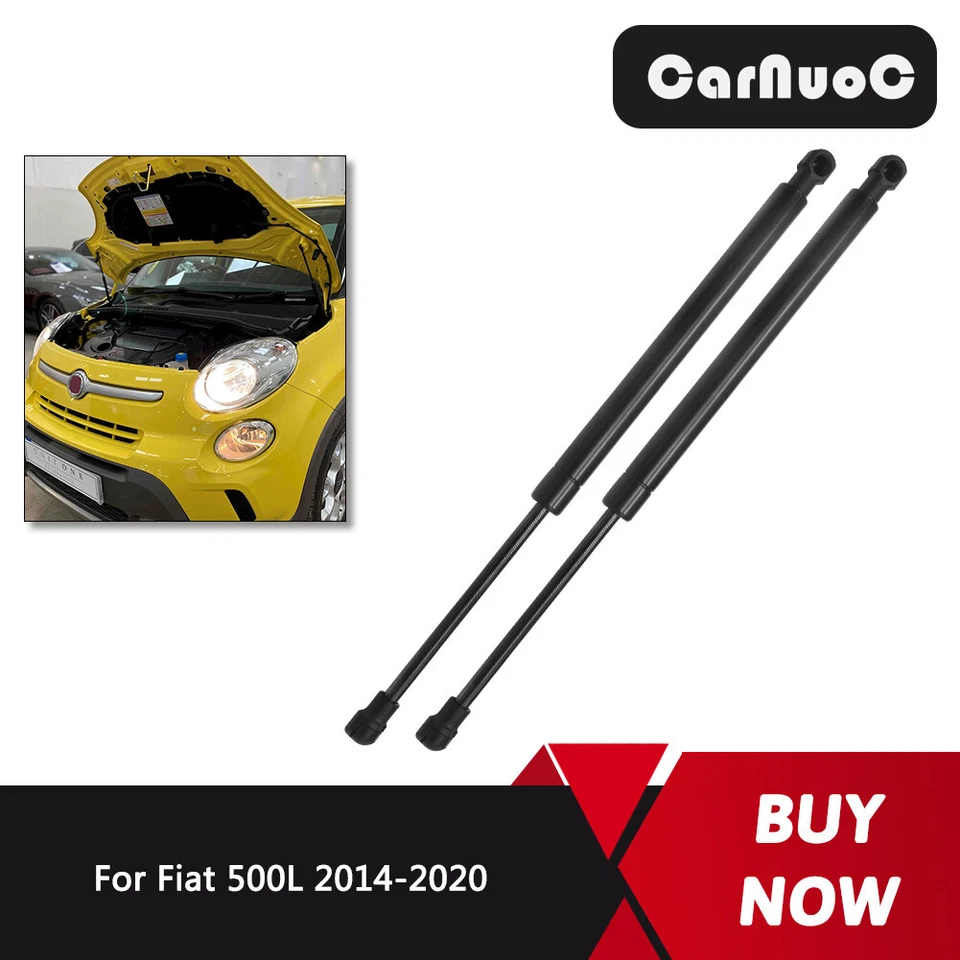 2Pcs Front Hood Lift Support Gas Shock Spring Strut For Fiat 500L 2014-2020  - Image 2 of 4
