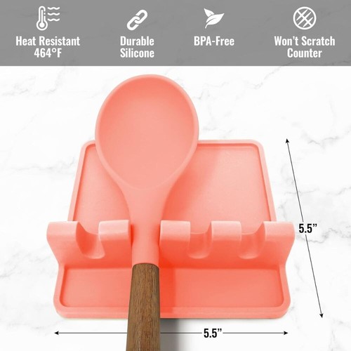 Zulay Silicone Utensil Rest with Drip Pad for Multiple Utensils BPA-Free - 第 76/102 張圖片