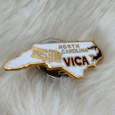 Vtg North Carolina VICA Vocational Club Skill Olympics Trading Pin Wright Flyer