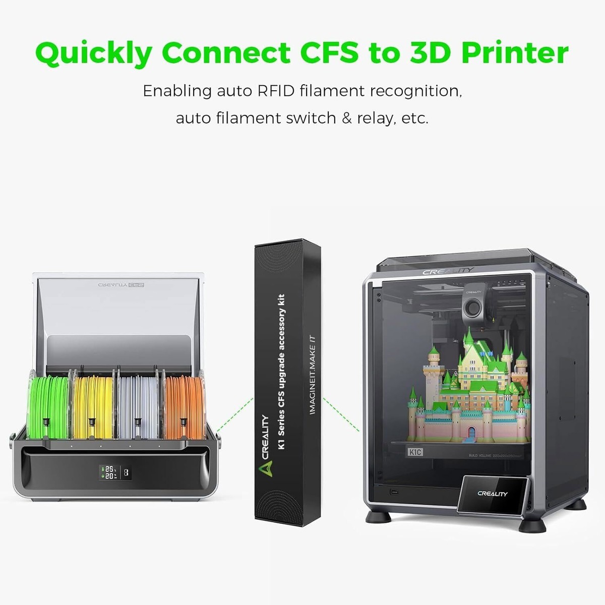 Creality CFS Filament System and K1 Series CFS Upgraded Accessory