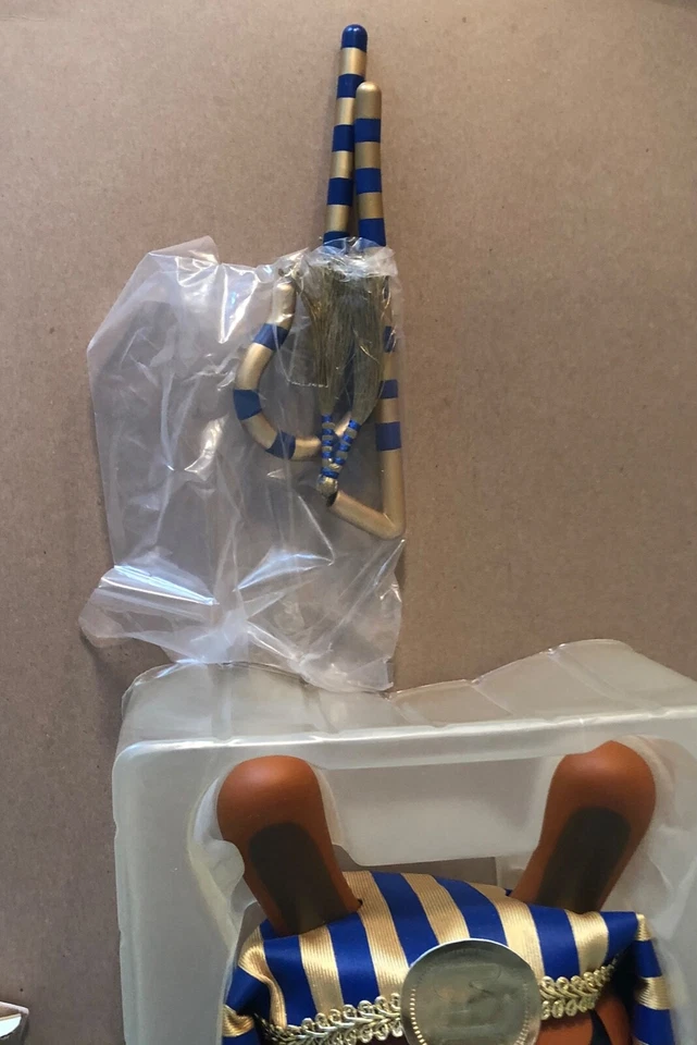 Kidrobot SKET ONE Dorado/Azul KING TUT 8” Dunny Designer Art en caja original Foto 2 de 4