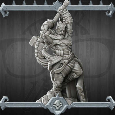 Giant Goliath | Barbarian | Giant Kin Barbarian miniature for Tabletop games lik