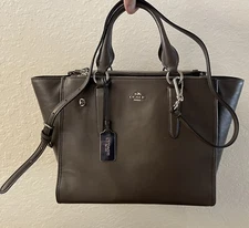 -COACH CROSBY SMOOTH LEATHER CARRYALL 2-WAY CROSSBODY~F33545~$395