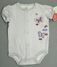 Baby Girl Clothes New Carter's 3 Month Purple Vintage Butterfly Romper Outfit