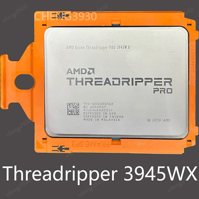 (lock-free) AMD Ryzen Threadripper Pro 3945wx 12 Core 4.0ghz swrx8 CPU Processor