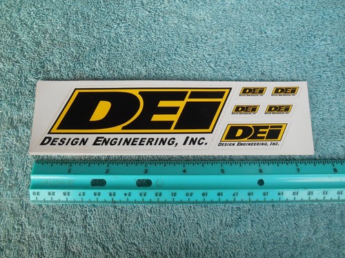 MULTIPLE SIZES DEI ENGINEERING HIGH PERFORMANCE RACE CAR DECAL STICKERS - Picture 3 of 8