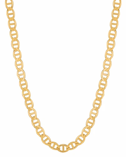 14k Yellow Gold 24" Solid Anchor Mariner Chain/Necklace 4.5 MM 8.6 grams - Bild 1 von 1
