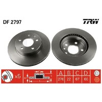 2X Bremsscheibe Vorne FüR Mercedes Vito W638 2.0 2.1 2.3 96 Bis 03 TRW M111980