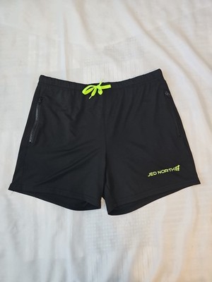 Jed North Shorts Mens L Black Drawstring Running Drawstring Casual 4 