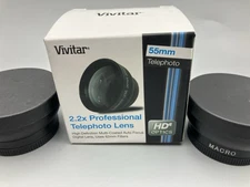 Vivitar HD 55mm 2x Multi-Coated Professional Telephoto Lens Attachment
