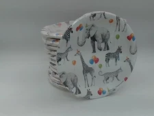 Creative Converting Party Animal Kids Birthday Party 7" Paper Dessert Plates Set