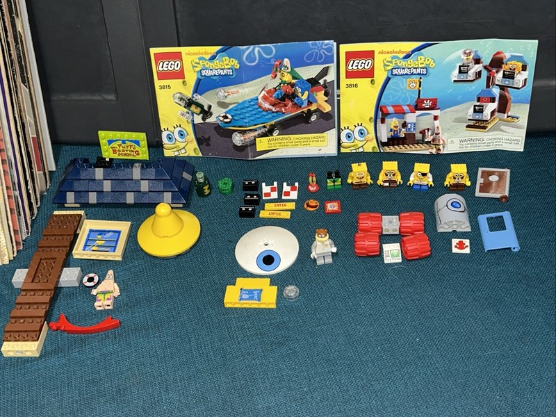 Lego SpongeBob Lot Parts / Minifigure Patrick Sandy plankton 3815 3816 3831 4982