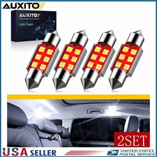 8x 41mm Auxito Festoon License Led Light Interior Bulbs 6411 560 578 569 211-2