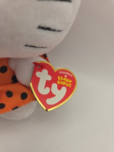 Ty Hello Kitty Halloween Beanie Babies Polka Dot Dress 6” Plush Sanrio 2011 - Picture 4 of 9