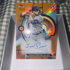 2023 Topps Finest Jermaine Palacios Orange Refractor Rookie Auto /25