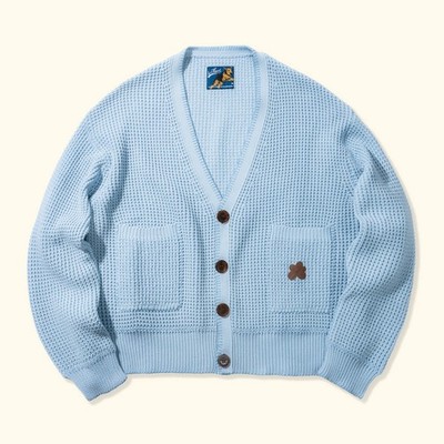 le Fleur* GEMSTONE CARDIGAN カーディガンSM Golf le Fleur Waffle Knit Cardigan Blue size XL | eBay