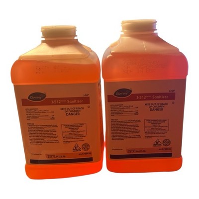 Diversey J-512 Cleaner 5756034 2.5 Liter Bottles Lot of 2 Commercial Cleaner
