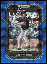 2023 Panini Prizm Blue Cracked Ice Joey Wiemer #107