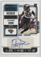 2023 Panini Contenders Rookie Ticket Latavious Brini #249 Auto 4g8
