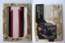 2006-07 SP Game Used Edition By the Letter Maxim Afinogenov 03/10 nameplate 1/1