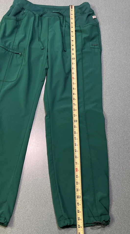 Pantalones Médicos Cherokee Infinity Para Mujer Talla Grande Hunter Verde Tobillo Tobillo  Foto 2 de 4